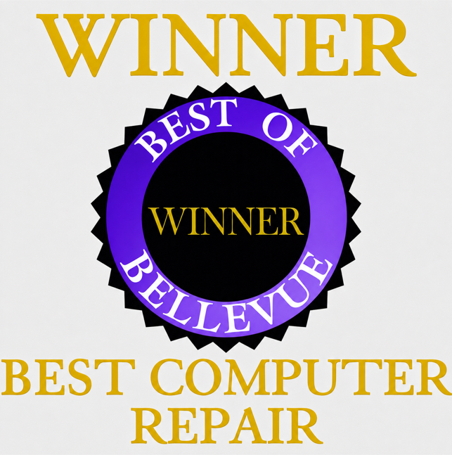 Best of Bellevue Winner — Best Computer Repair, awarded to Affordable Computer Repair