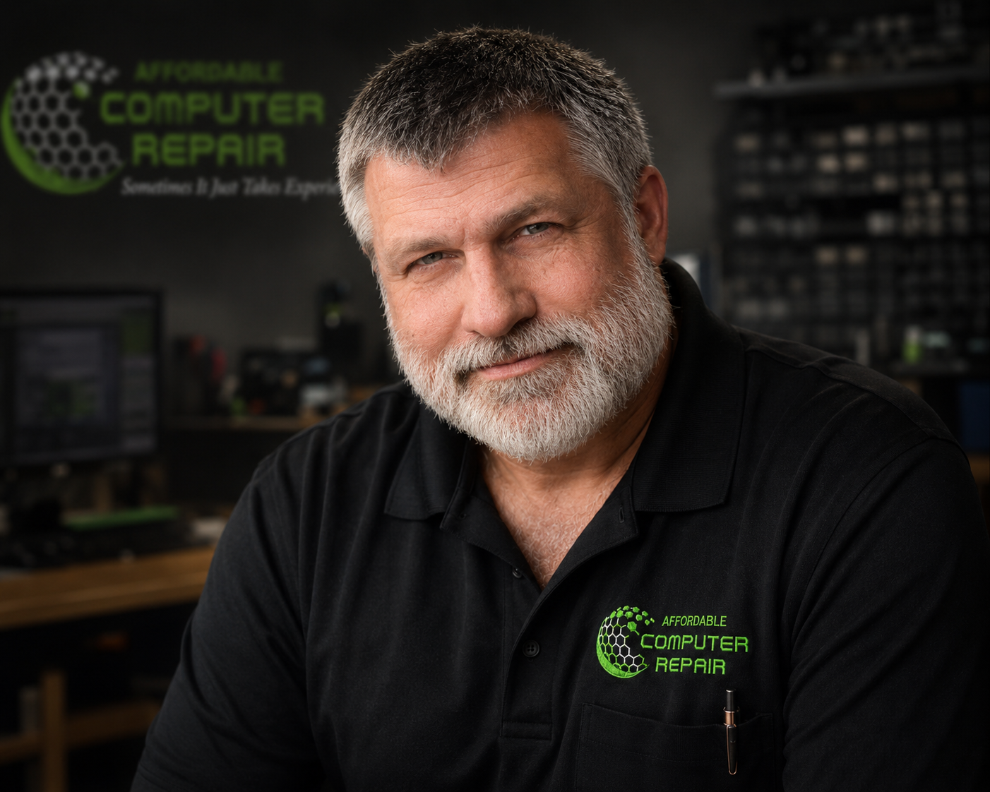 Affordable Computer Repair technician at the Bellevue computer repair shop